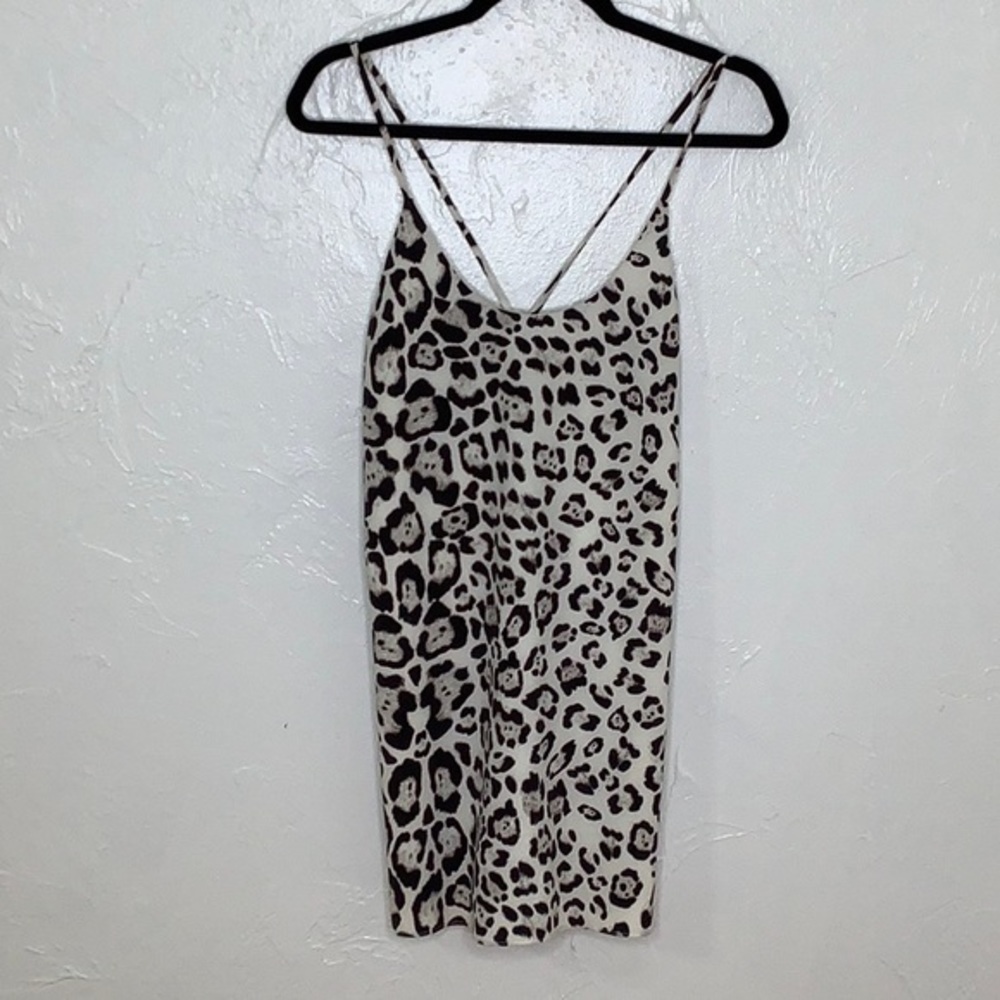 Majorelle low back racerback animal print mini dress size XS NWT